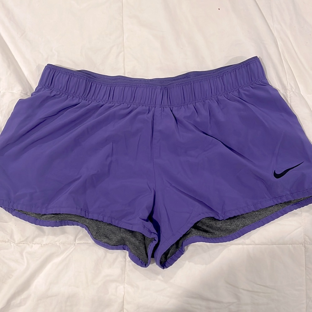 Nike running shorts, size M, purple